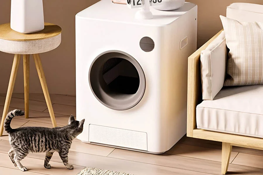 electric self cleaning litter box